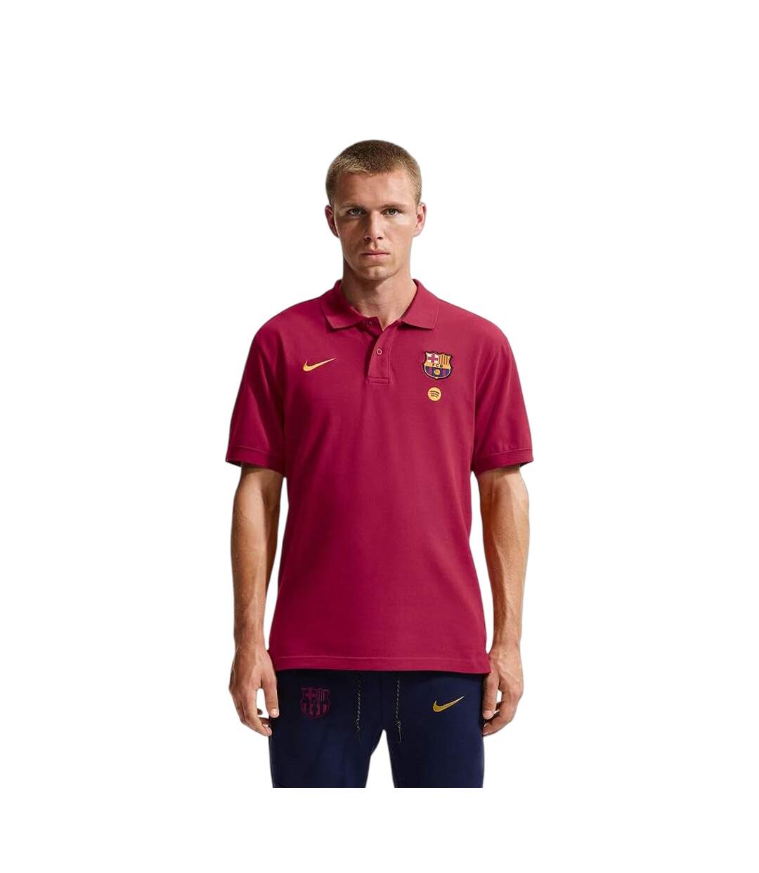 Mens Fc Barcelona Polo Shirt Red Nike-2