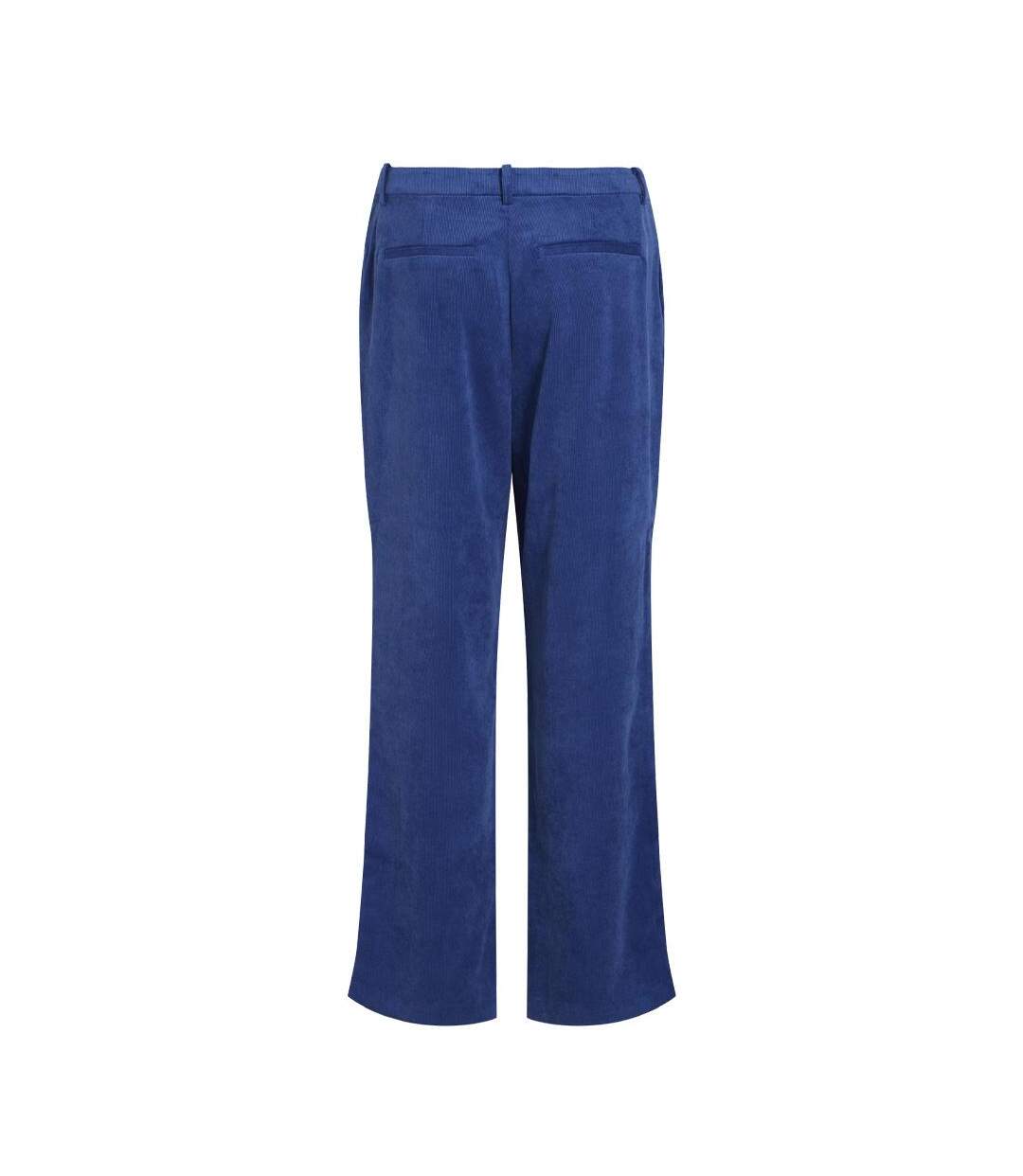 Pantalon fluide bleu femme vila courdie-2