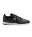 Mens Linetrack Leather Running Trainers Black Off White Lacoste-1