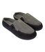 Mens Tweed Slip-on Mule Slippers Black Grey Keanu-1
