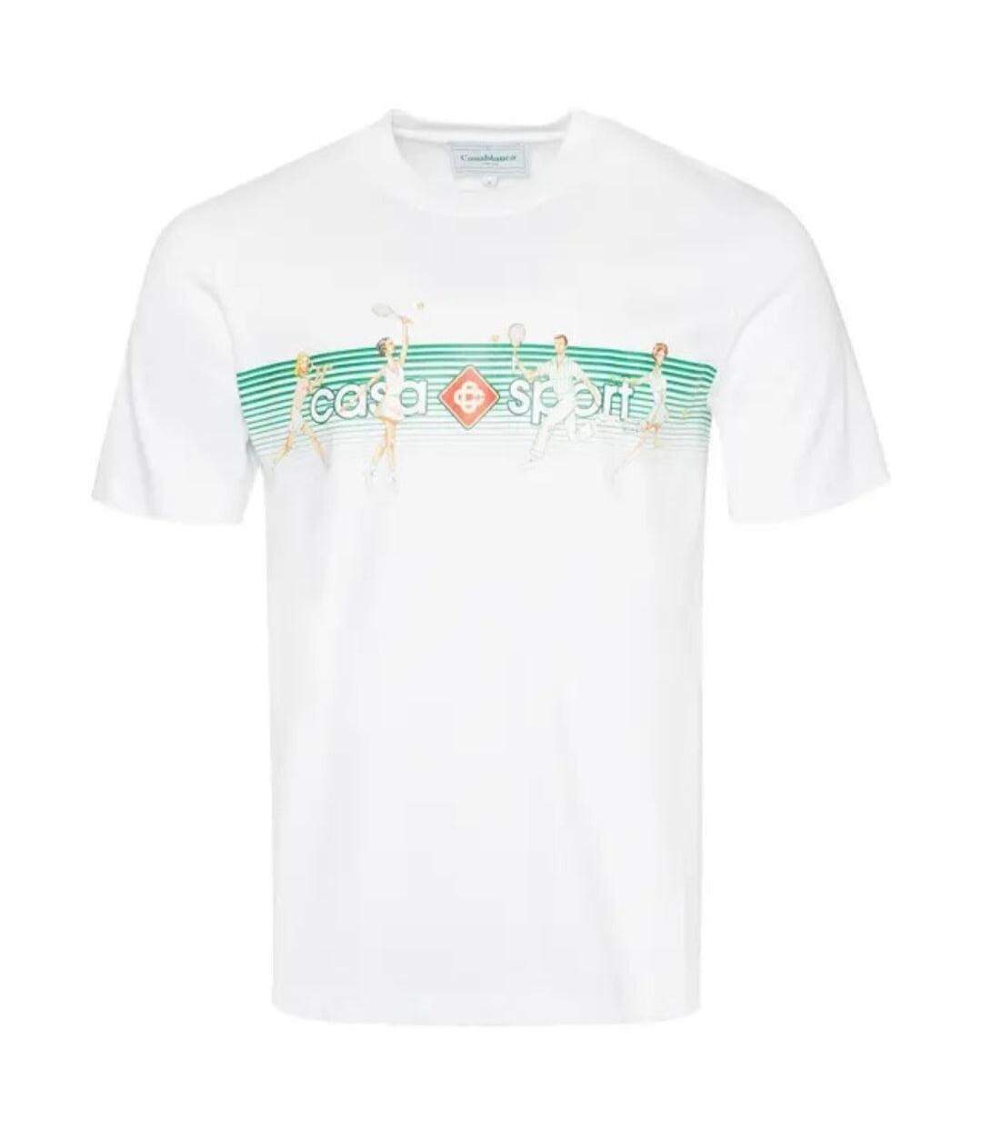 T-shirt Motif/style À Rayures Playful Adulte Blanc Casablanca-2
