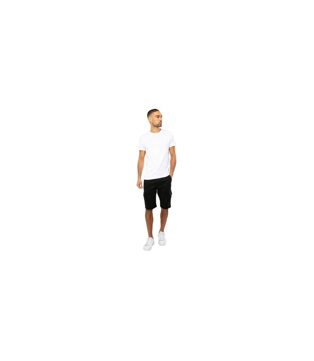 Mens Bute Regular Cargo Shorts Black Threadbare-2