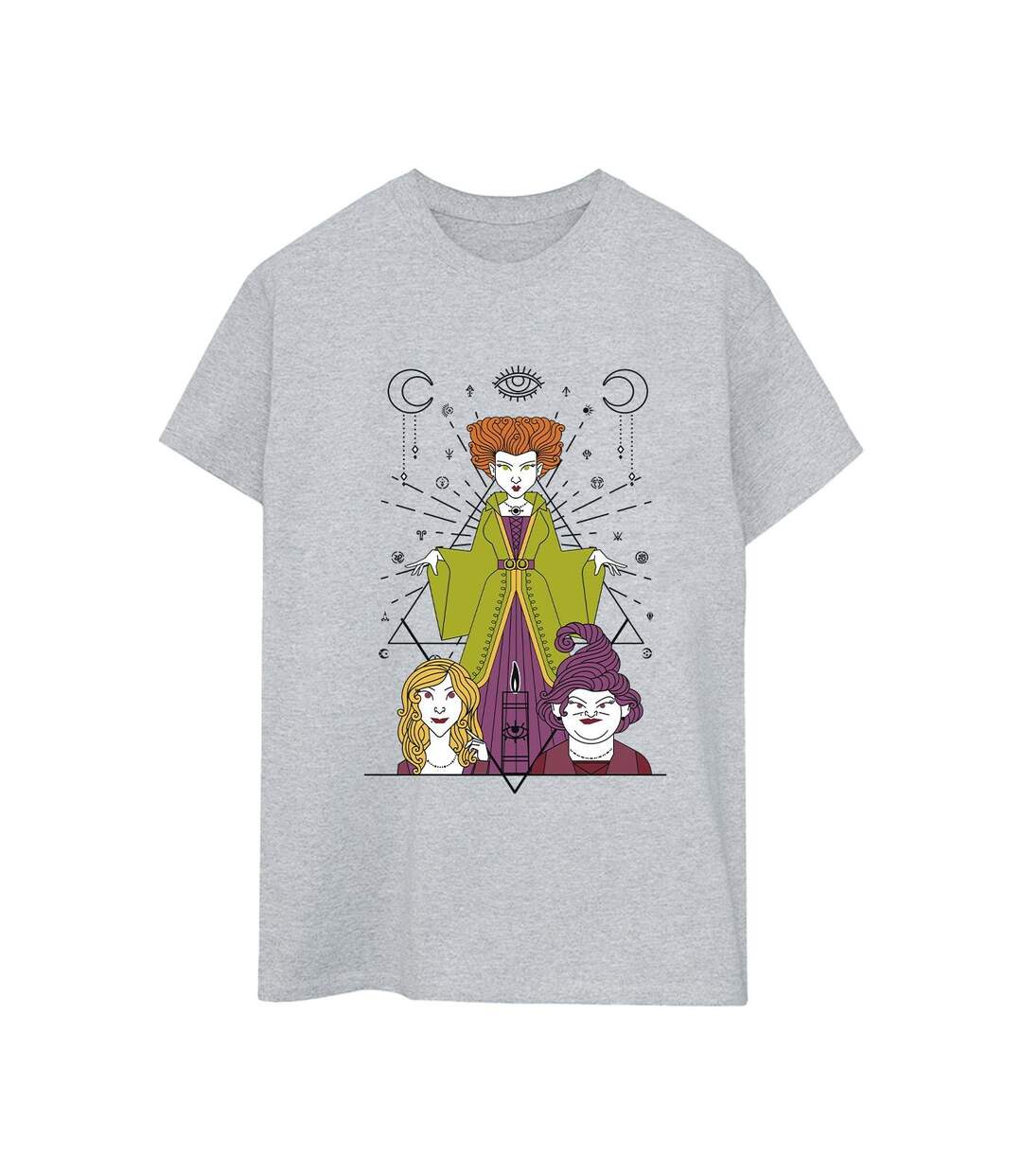 Disney Femme/Les femmes - T-shirt boyfriend en coton Hocus Pocus Candle (Gris sportif) - UTBI20319-1