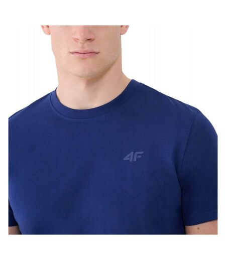 T-shirt Motif/style Uni Homme Bleu Foncé 4F
