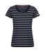 T-shirt filandra femme bleu marine / blanc Regatta