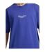 Mens Script Regular T-shirt Regal Blue Guess-4