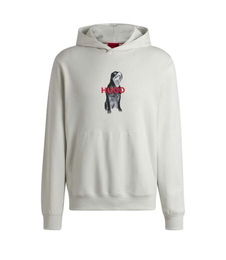 Mens Dartchon Hoodie Natural Hugo