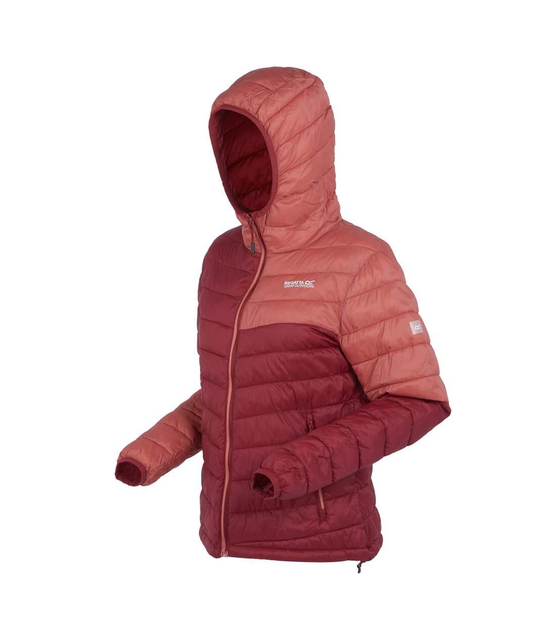 Veste à capuche hillpack femme rouge foncé / rouge clair Regatta-3