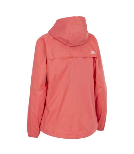 Womens/ladies qikpac packaway waterproof jacket peach blush Trespass