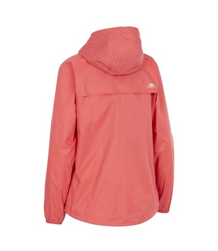 Veste imperméable qikpac femme pêche rose Trespass Trespass