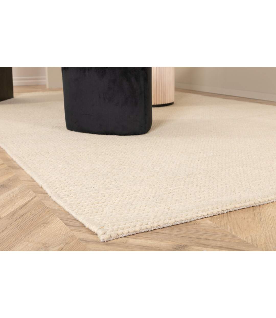 Tapis Tressé en Laine Marta 250x350cm Naturel-5