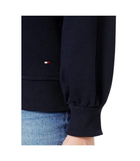 Sweat Motif/style Logo Brodé Femme Bleu Marine Tommy Hilfiger