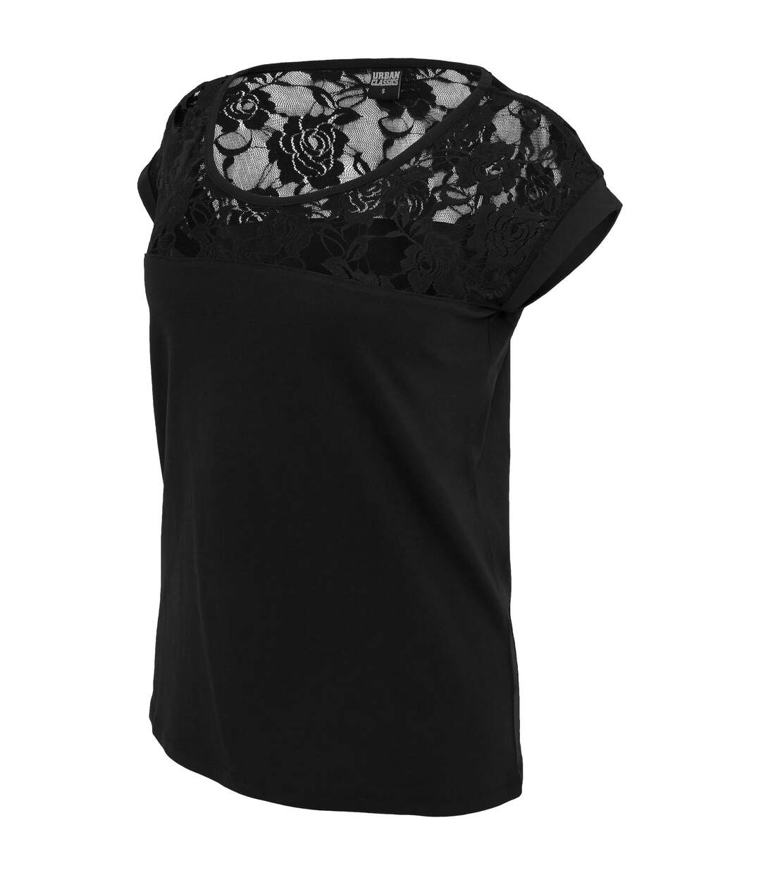 Haut Motif/style Dentelle Femme Noir Urban Classics-3