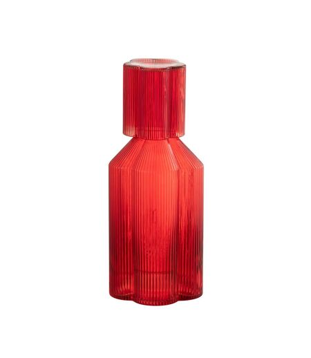 Carafe en Verre Fiole 27cm Rouge