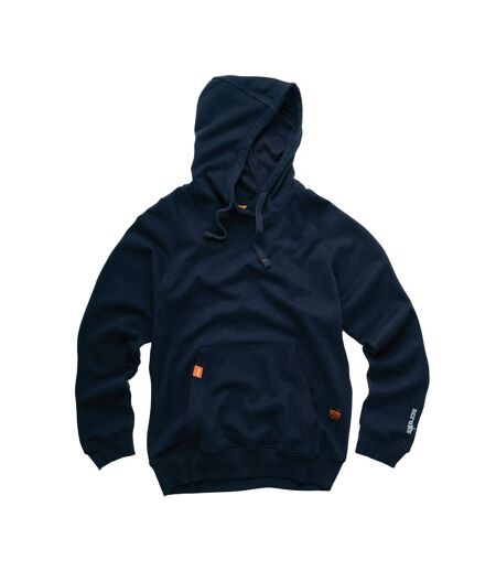 Sweat à capuche eco-worker homme bleu marine Scruffs