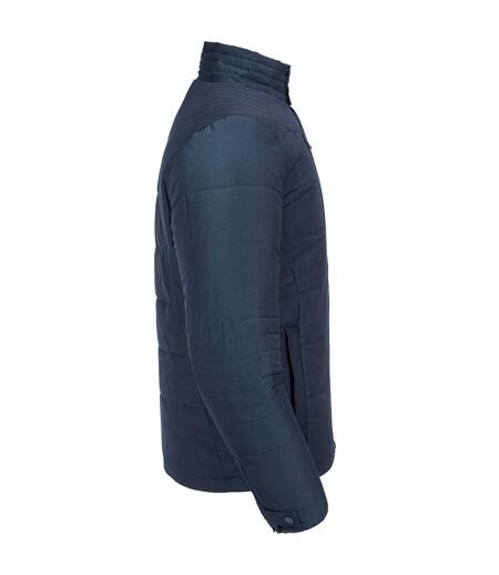 Mens cross padded jacket french navy Russell