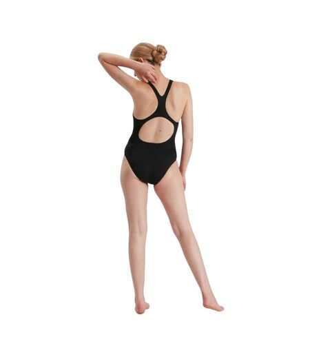 Womens/ladies Medalist One Piece Swimsuit Black Speedo