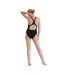 Womens/ladies Medalist One Piece Swimsuit Black Speedo-3