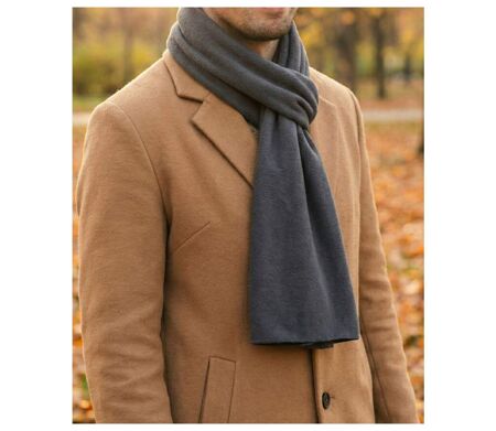 Écharpe Polaire Gris Moyen - Chaleur et Douceur Intemporelle