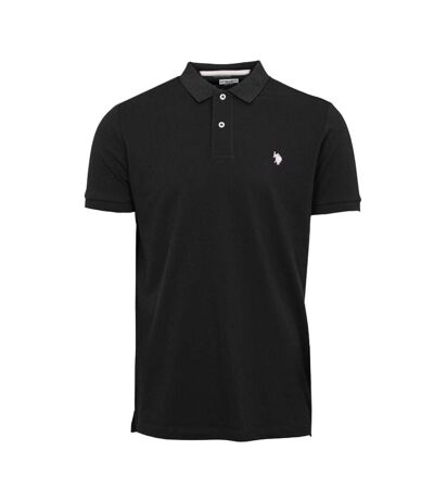 Polo noir homme us assn king - xxl