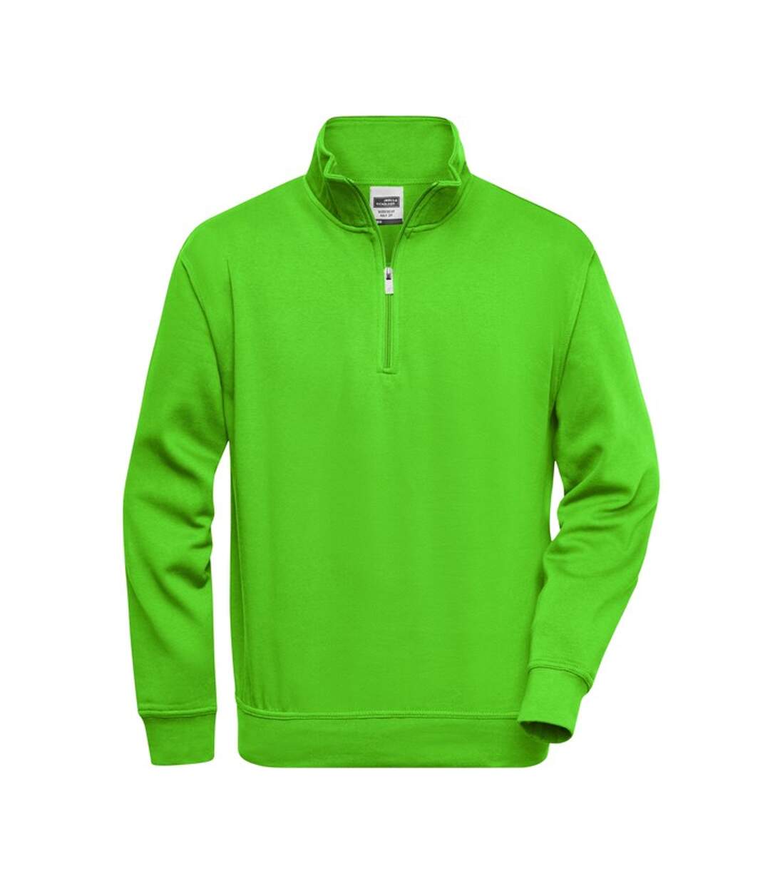 Sweat Workwear Homme Vert Citron James And Nicholson-1