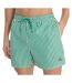 Short de bain vert/blanc homme calvin klein jeans drawstrings-1