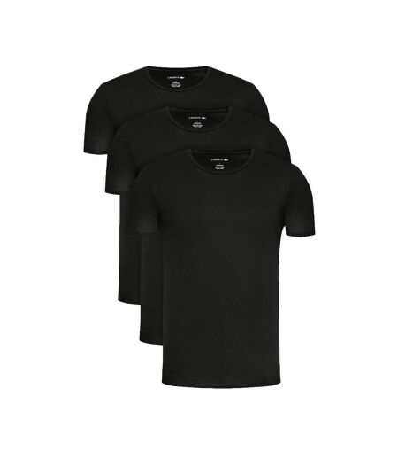 x3 t-shirt noir homme lacoste th3321-031