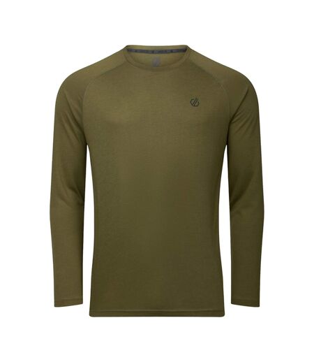Mens Agile Long-sleeved T-shirt Nephrite Green Solid Dare 2B