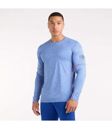 Umbro - T-shirt PRO TRAINING - Homme (Bleu foncé chiné / Orange) - UTUO1319