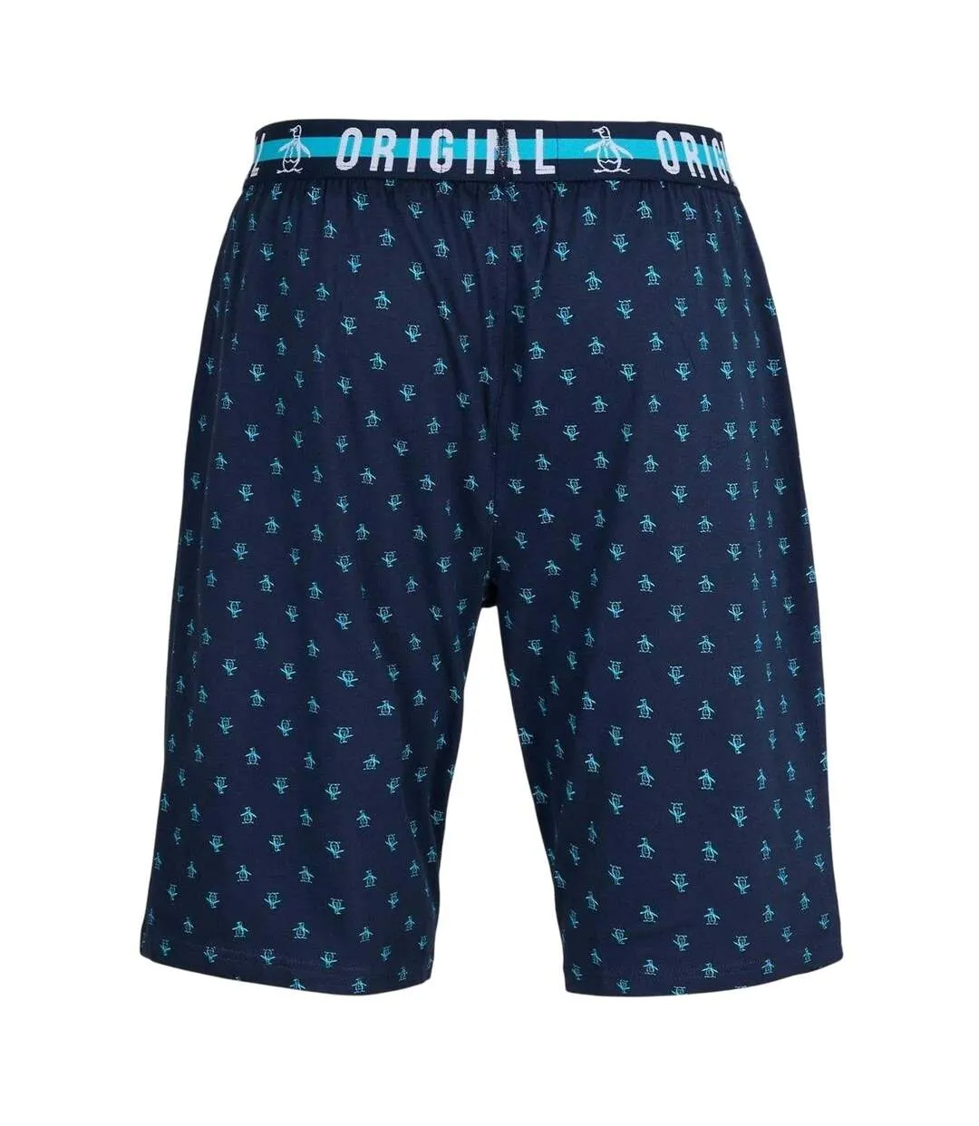 Mens All-over Print Pyjama Shorts Blue Original Penguin-2