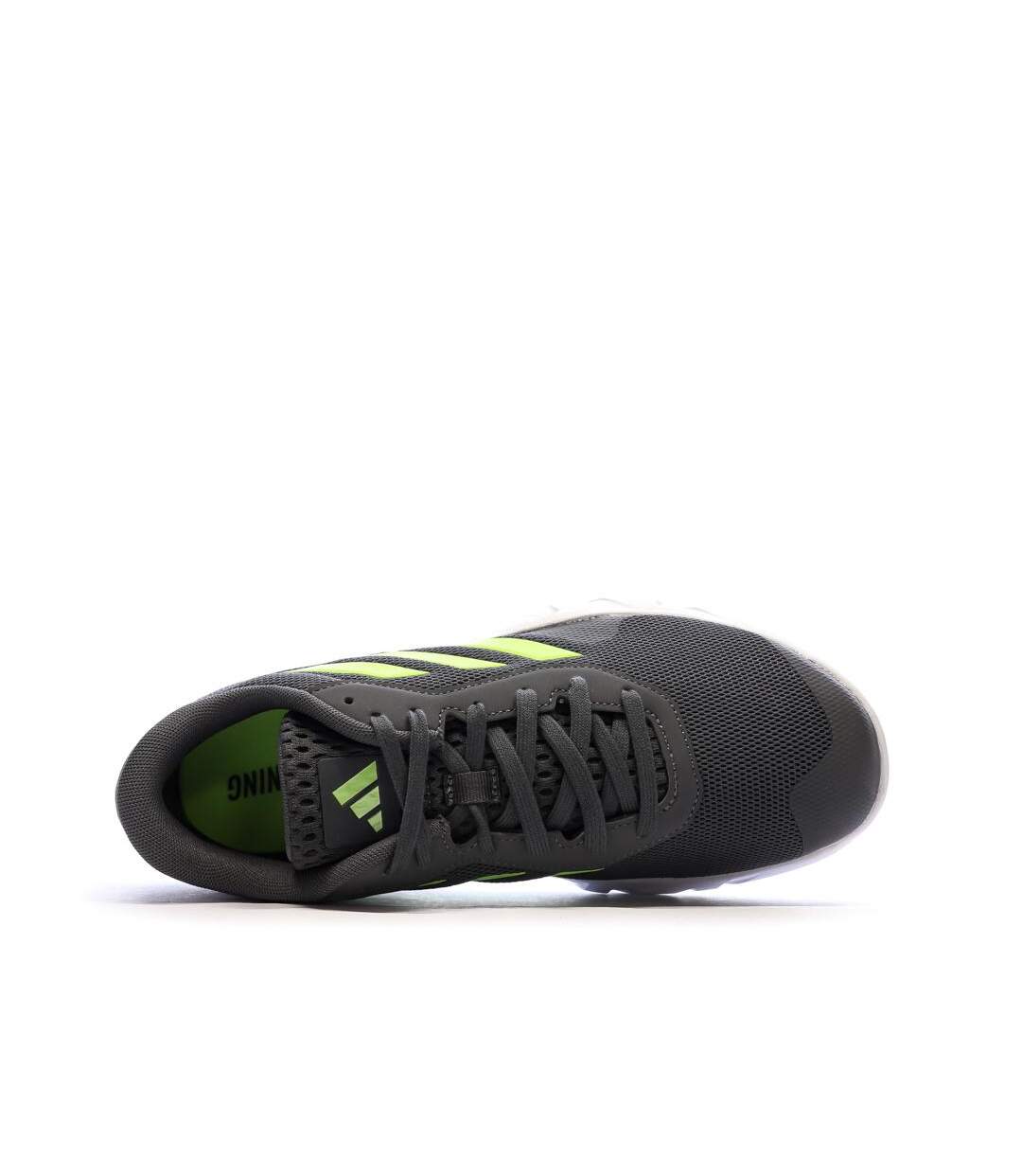 Chaussures de running grises/vertes homme adidas amplimove-4