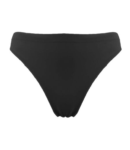 Silky Womens/Ladies Invisible Low Rise Dance Thong (Black) - UTLW449