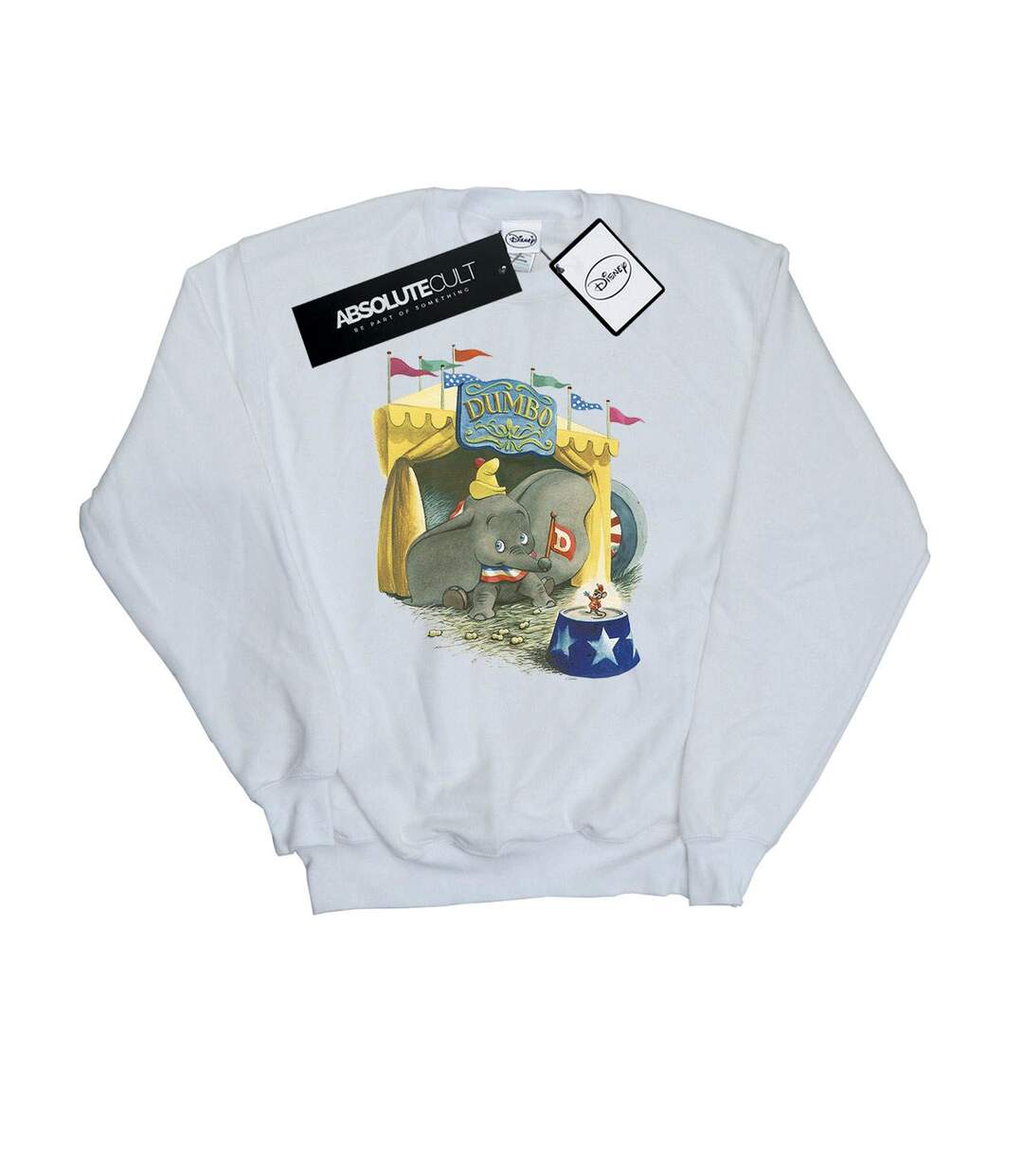 Disney Sweat-shirt Dumbo Circus Femme/Femme (Blanc) - UTBI12716-1
