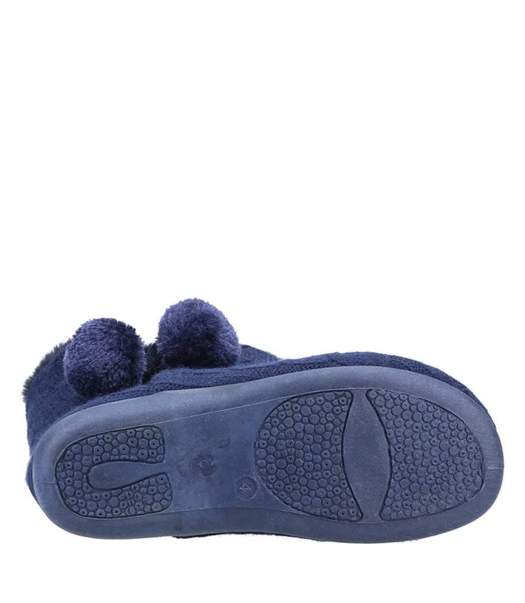 Chaussons apple femme bleu marine Fleet & Foster-4