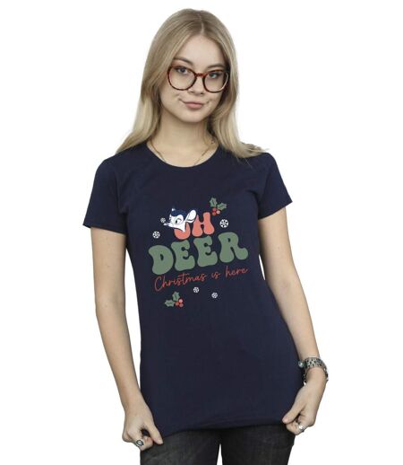 Disney T-shirt en coton Femmes/Dames Bambi Oh Deer (Bleu marine) - UTBI10279