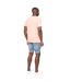 Mens seamtext t-shirt coral Duck and Cover-4