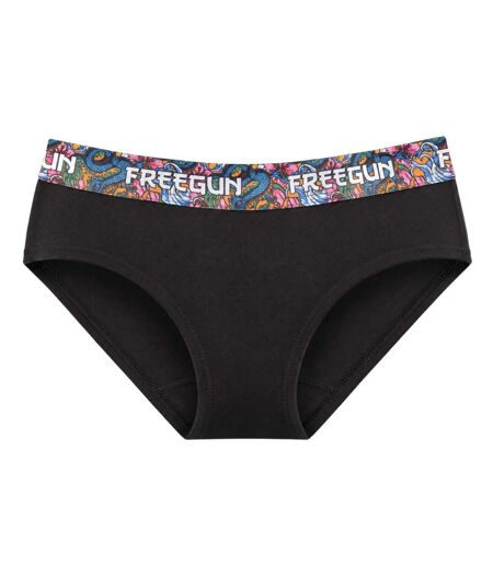 Lot  3 culottes femme en coton uni et ceinture imprimée Freegun