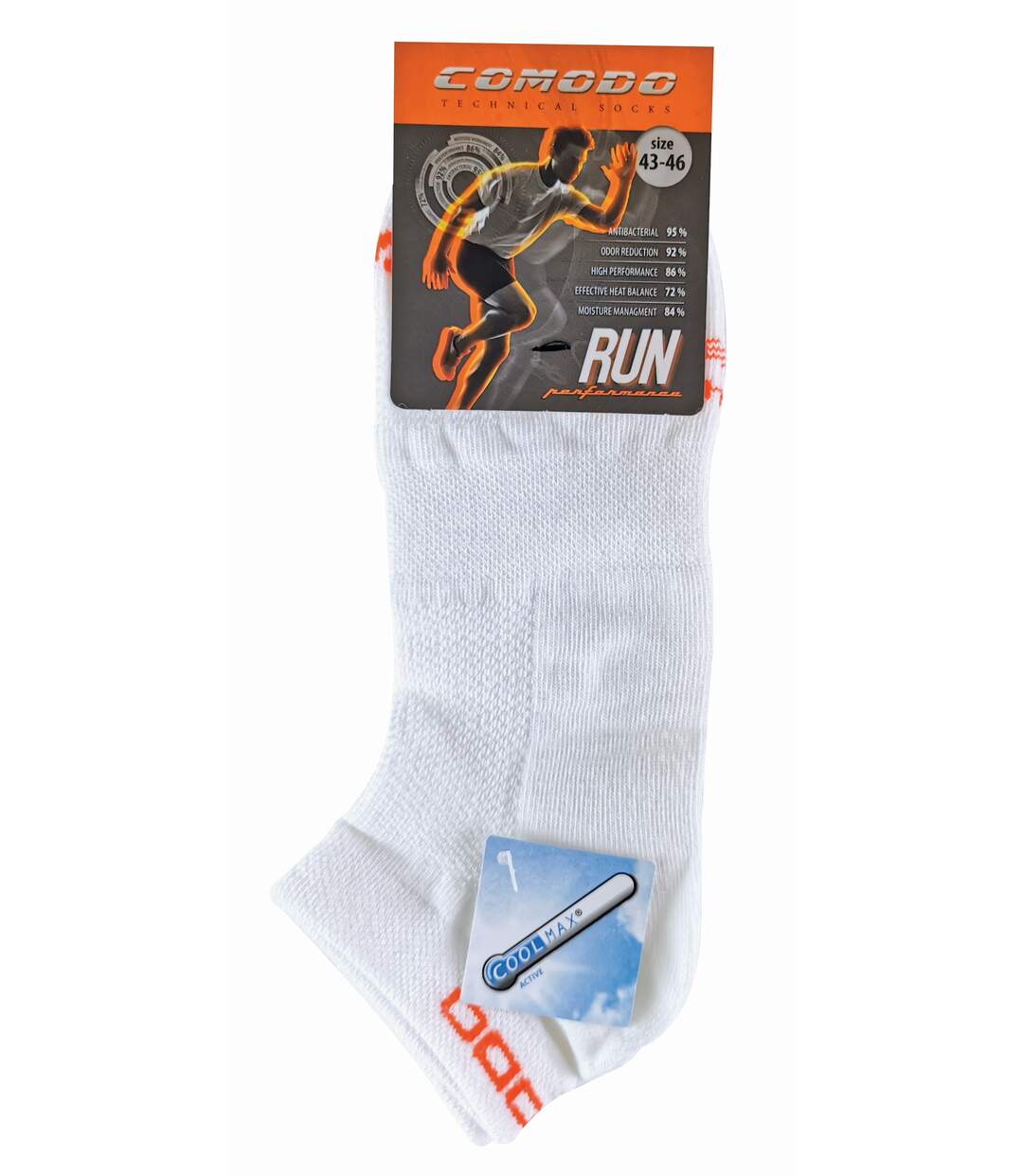 Chaussettes de Running Basses Respirantes Coolmax