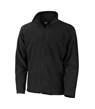 Mens microfleece jacket black Result Core