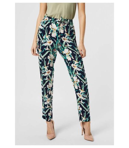 Pantalon imprimé fluide, en coton