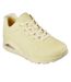 Womens/ladies Uno Stand On Air Pastel Trainers Yellow Skechers-4