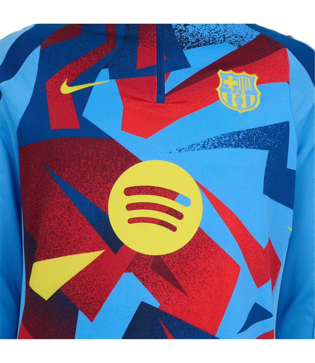 Sweat Motif/style Fc Barcelone Pre-match Homme Bleu Jaune Nike-3