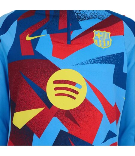 Sweat Motif/style Fc Barcelone Pre-match Homme Bleu Jaune Nike