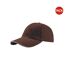 Lot de 2  casquettes en coton épais adulte marron Atlantis-1