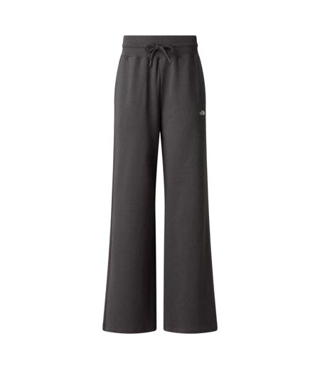 Womens/ladies Essential Fleece Wide Leg Jogging Bottoms Anthracite Grey The North Face