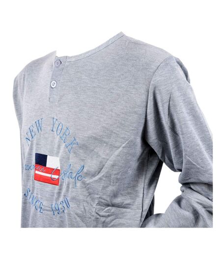 Pyjama Homme Long SWEET SECRET Q2752 NEW YORK GRIS