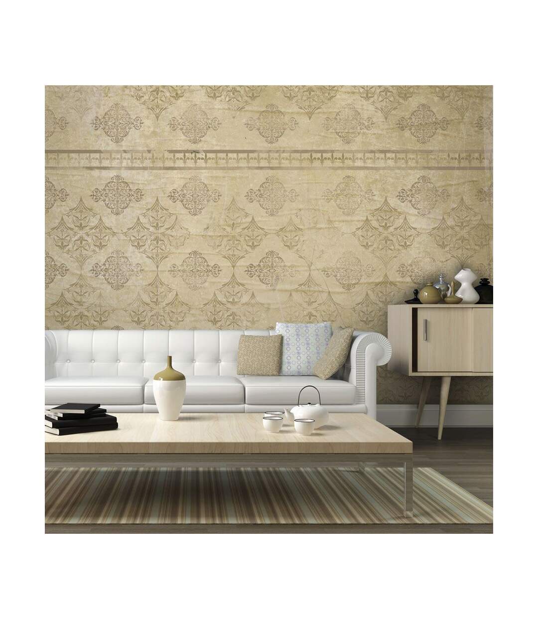 Papier Peint Motif Style Baroque 270x450cm-1
