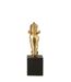 Tête de Cheval sur Socle Hollywood 44cm Doré-2