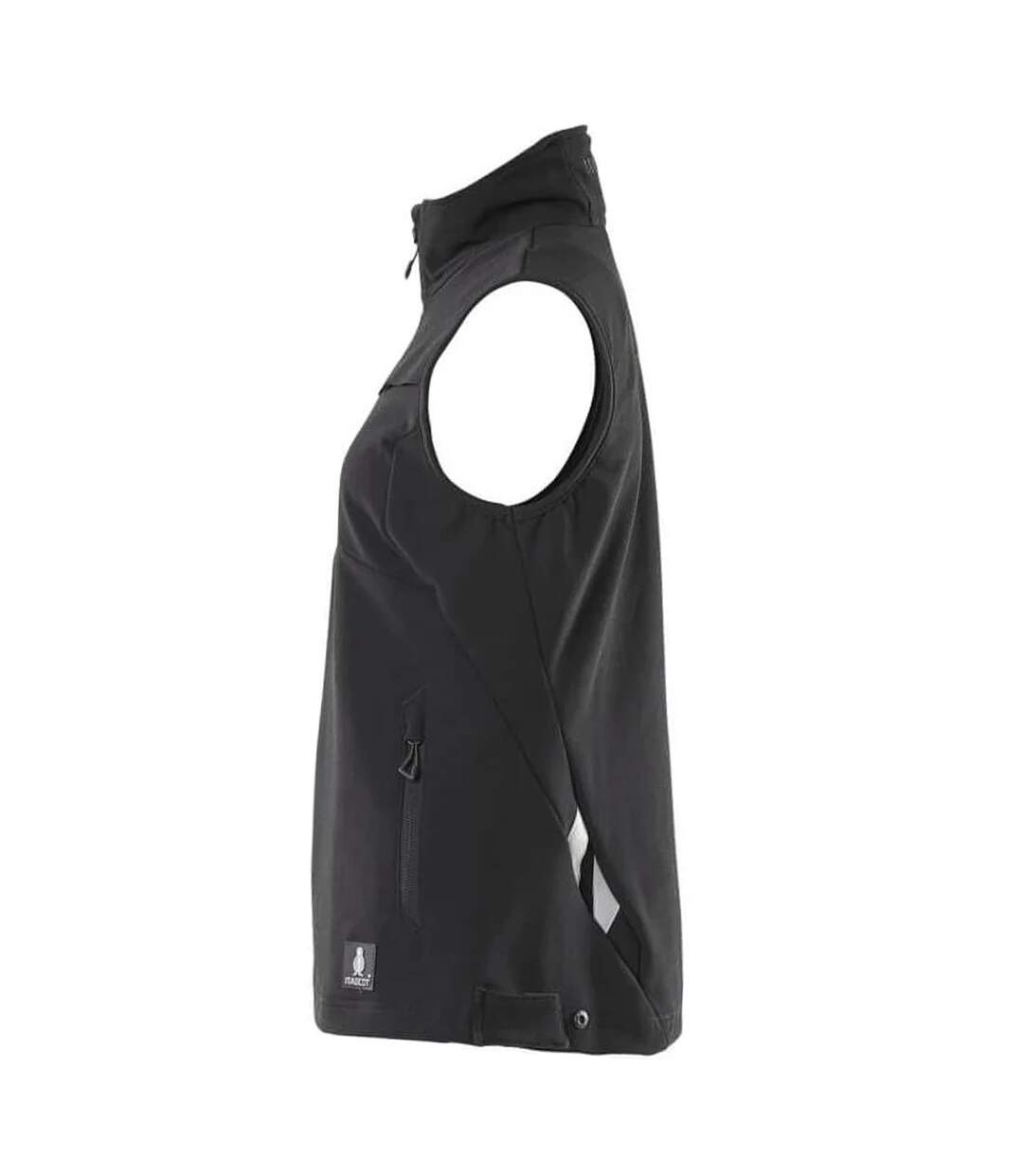 Womens/ladies Accelerate Stretch Lightweight Gilet Black Mascot-4