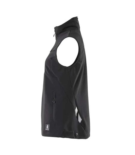 Womens/ladies Accelerate Stretch Lightweight Gilet Black Mascot